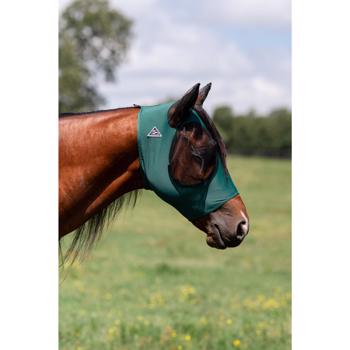 Comfort Fit Lycra Fly Mask w/ Forelock Opening | EMERALD