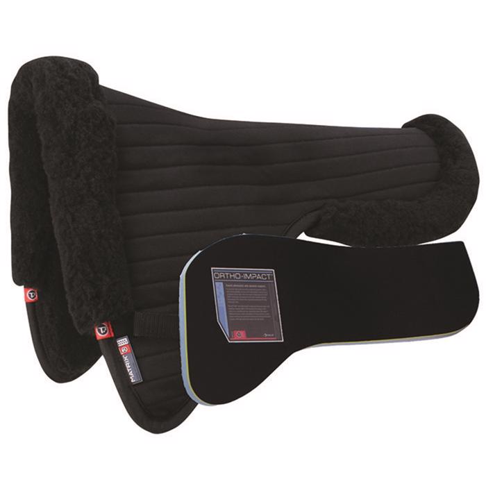 Ergonomic Dressage Coolback Half Pad | Black