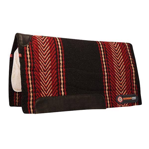 Matrix Woven Wool Back Pad - Red Lamancha