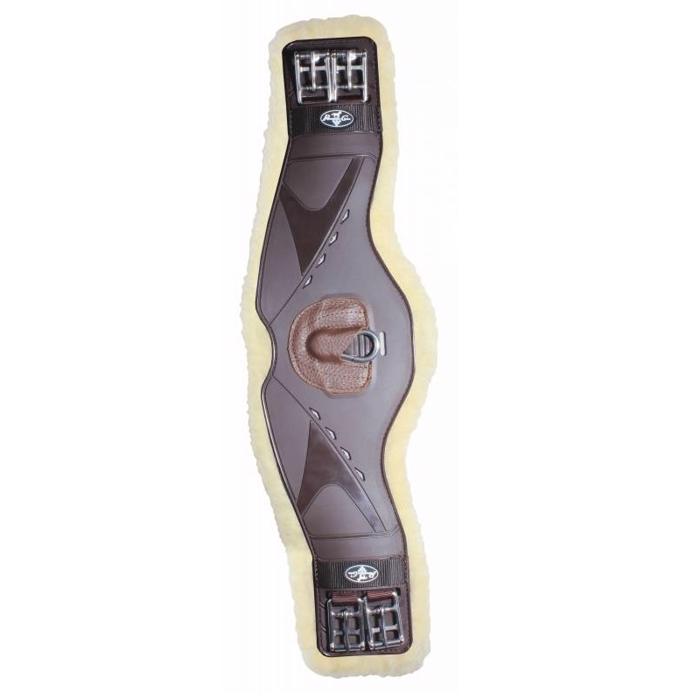 Prof. Choice | VenTech Contoured Monoflap Girth w/ Fleece | Chocolate