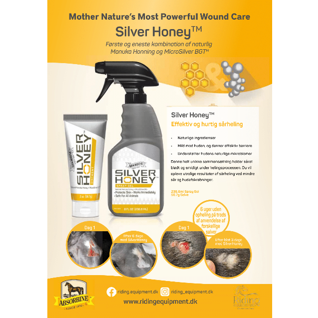 Absorbine Silver Honey Flyer | Om hudens mikrobiom (Danish)