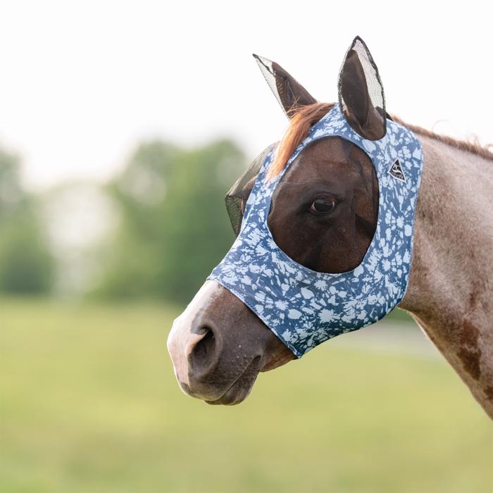 Comfort Fit Lycra Fly Mask w/ Forelock Opening | Bleach Dye