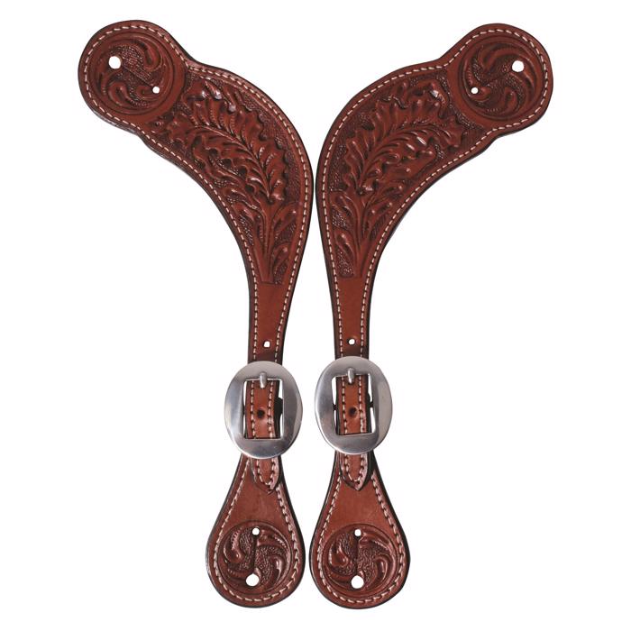 Prof. Choice | Oak Tooled Spur Straps | Men\'s Pecos