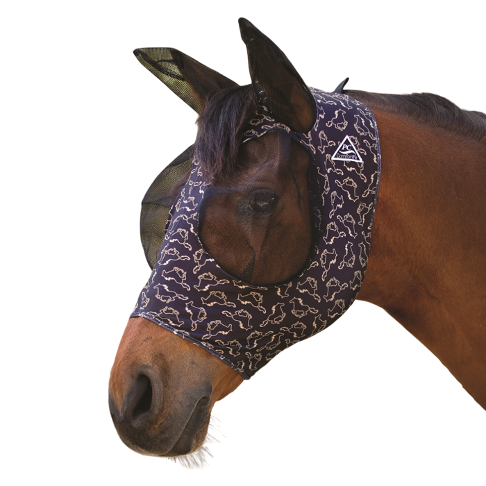 Comfort Fit Lycra Fly Mask w/ Forelock Opening | PC Horse Pony