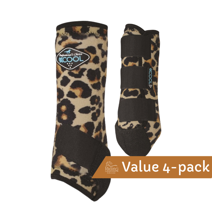 2XCool Sports Medicine Boots 4-pack | Cheetah