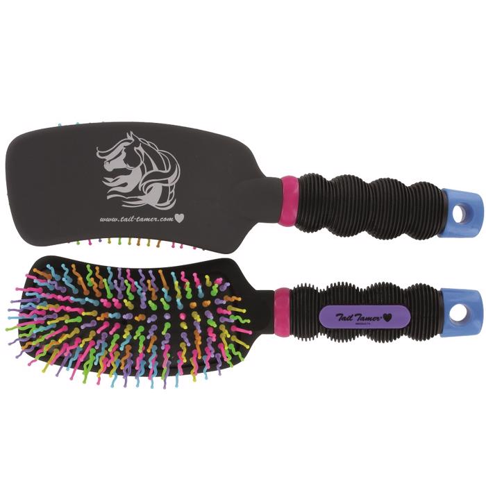 Tail Tamer | Curved Handle Rainbow Brush