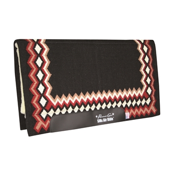 SMx Air Ride Western Pad | Shilloh Black/Crimson Red 3/4" x 34" x 36"