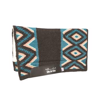 Comfort-Fit SMx Air Ride Western Pad | Eldorado Black/Mint 3/4" x 33" x 38"