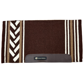 John Deere Navajo Blanket | Chocolate/Cream 32" x 34"