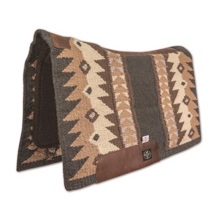 Fuse Navajo Top/Steam-Pressed Bottom Pad | Charcoal/Tan 3/4" x 33" x 38"