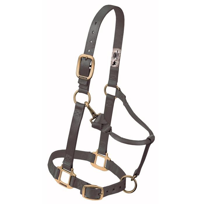 Weaver | Original Adjustable Chin and Throat Snap Halter, 1" | Graphite