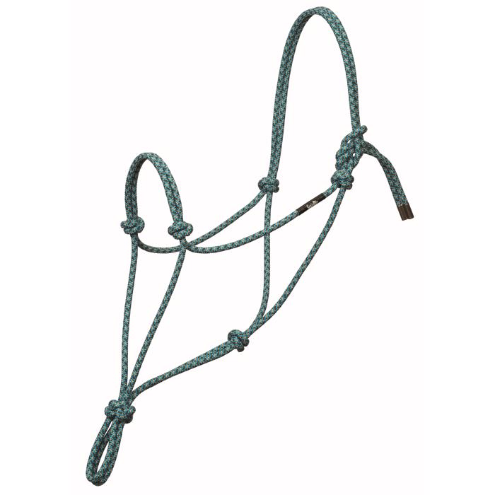 Silvertip No. 95 Rope Halter | Turquoise/Brown/Tan | Large