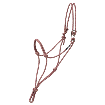 Weaver Silvertip No. 95 Rope Halter w/ Clip | Burgundy/Tan | Average