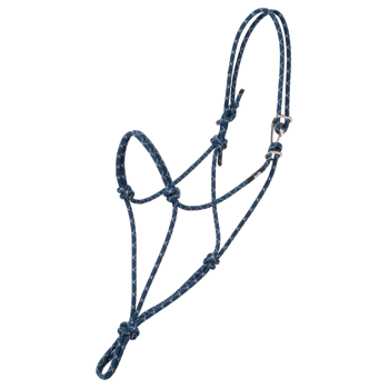 Weaver Silvertip No. 95 Rope Halter w/ Clip | Navy/Silver | Average