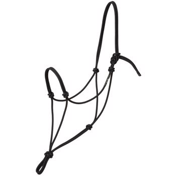 Weaver Silvertip Big Sky Rope Halter - Black Average