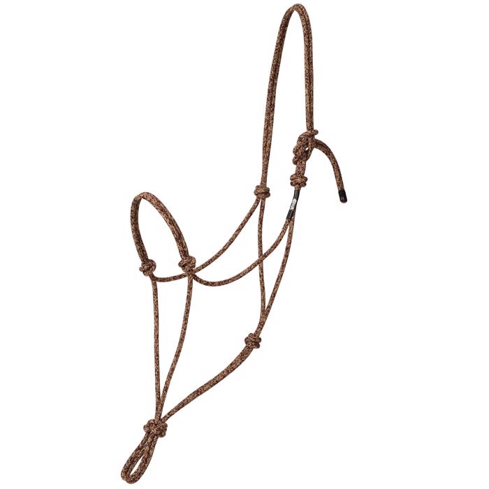 Weaver Silvertip Big Sky Rope Halter - Burgundy/Tan