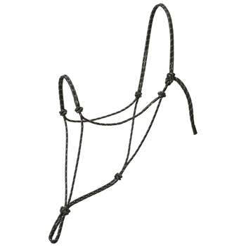 Weaver Silvertip Reflective Rope Halter | Black