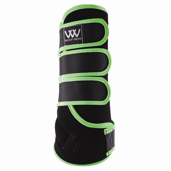 Woof Wear | Dressage Wrap | Black/Lime  ​​​​​