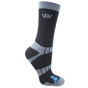 Woof Wear | Short Bamboo Waffle Sock | Black Large