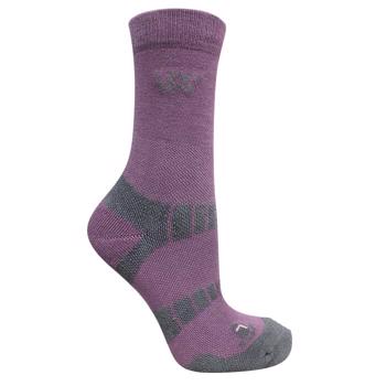 Woof Wear | Short Bamboo Waffle Sock | Lilac/Grey Small