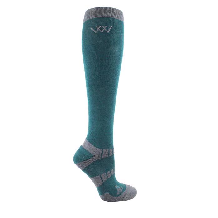 Woof Wear | Long Bamboo Waffle Socks | British Racing Green