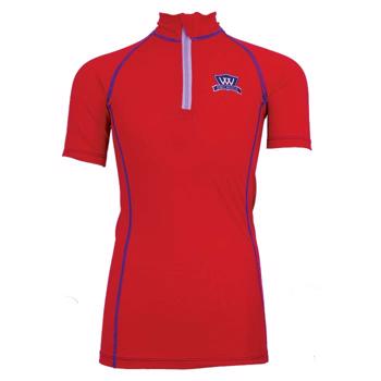 Young Rider Pro Short Sleeve Perf. Shirt | Royal Red